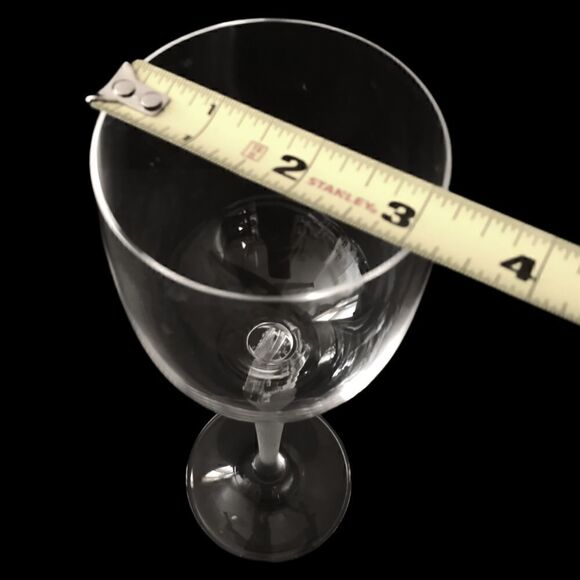 Mikasa MOONLIGHT FROST Wine Glass Goblet Crystal Long Frosted Stem 9.75" Bubbles - Picture 2 of 16